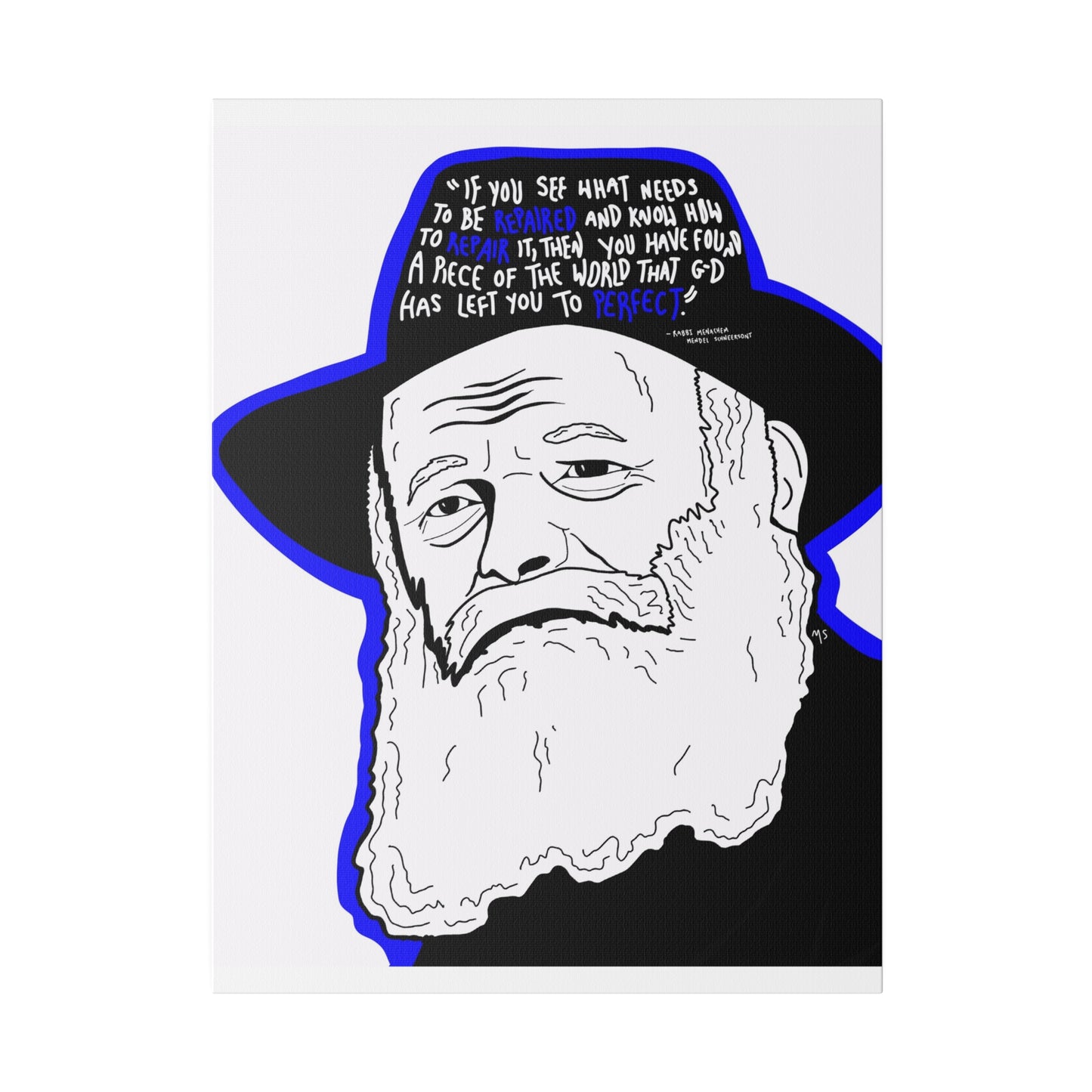 THE REBBE - Canvas Print